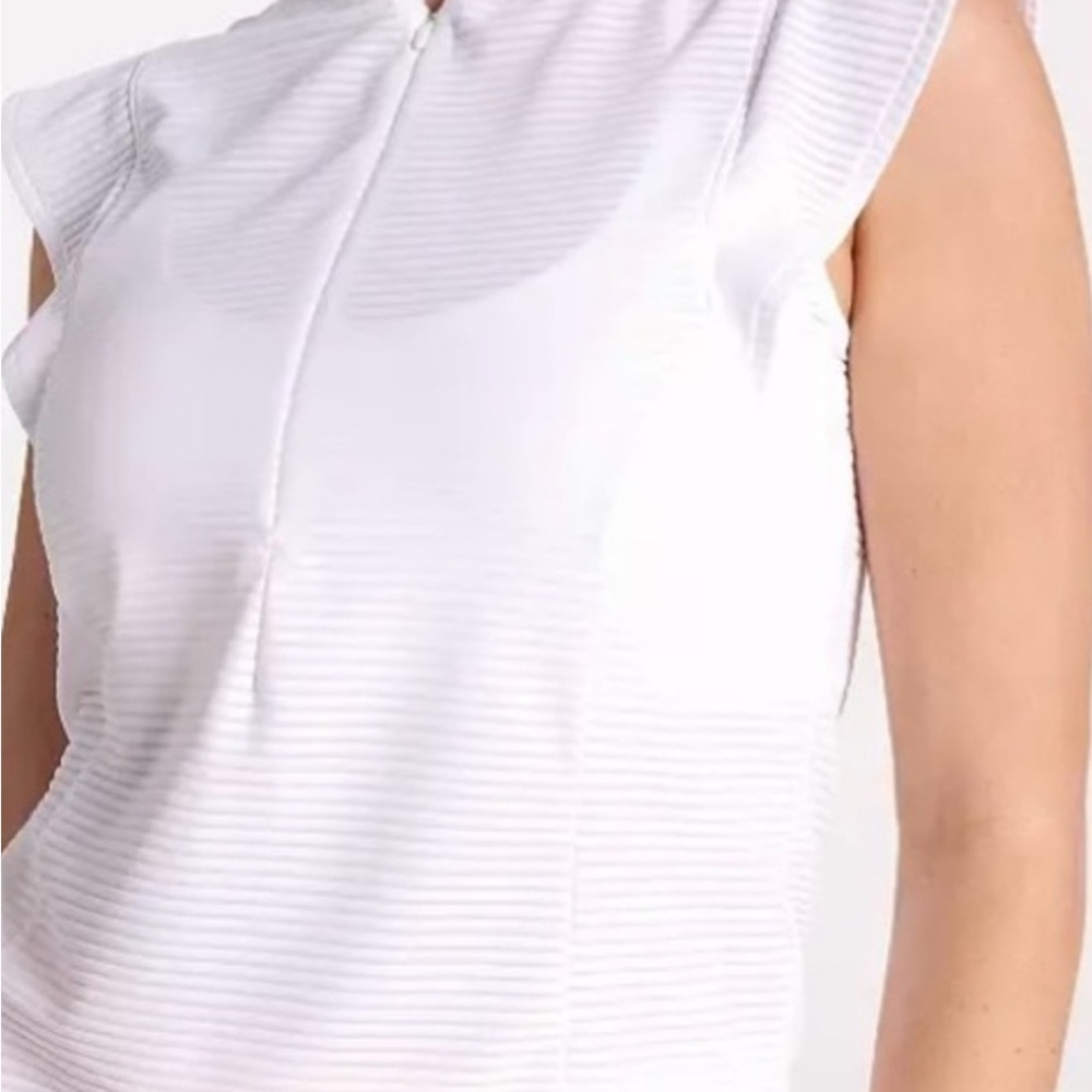 CALIA Golf Renew Cap Sleeve Polo White XL